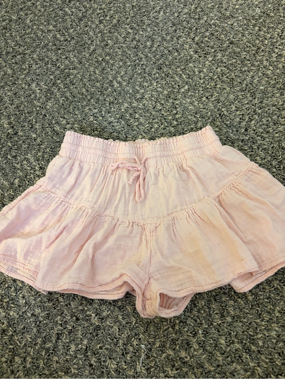 Aeropostale Light Pink Tiered Drawstring Skort Shorts
